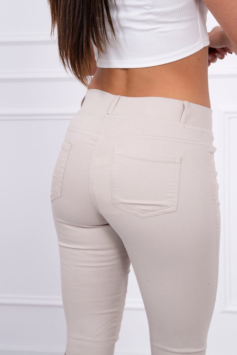 Blugi Skinny Cu Buzunare In Spate Blugi Skinny Cu Buzunare In Spate