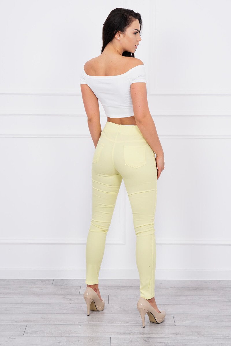 Blugi Skinny Cu Buzunare In Spate Blugi Skinny Cu Buzunare In Spate