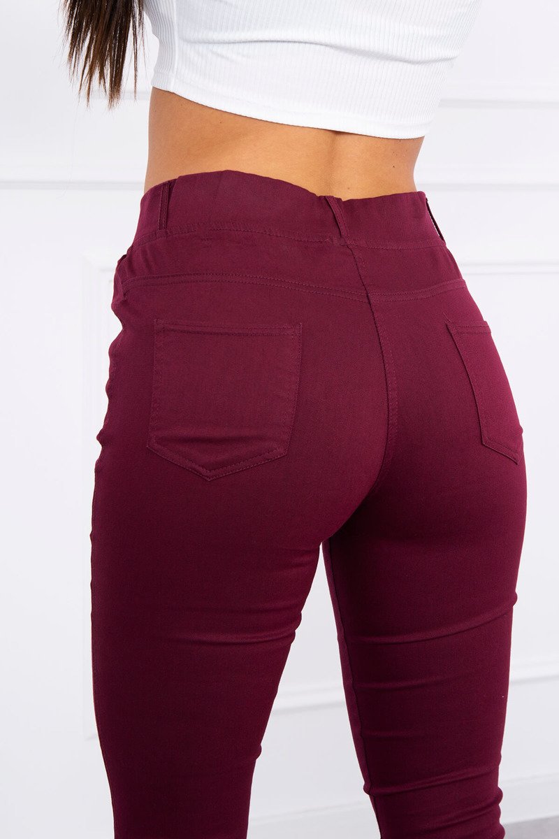 Blugi Skinny Cu Buzunare In Spate Blugi Skinny Cu Buzunare In Spate