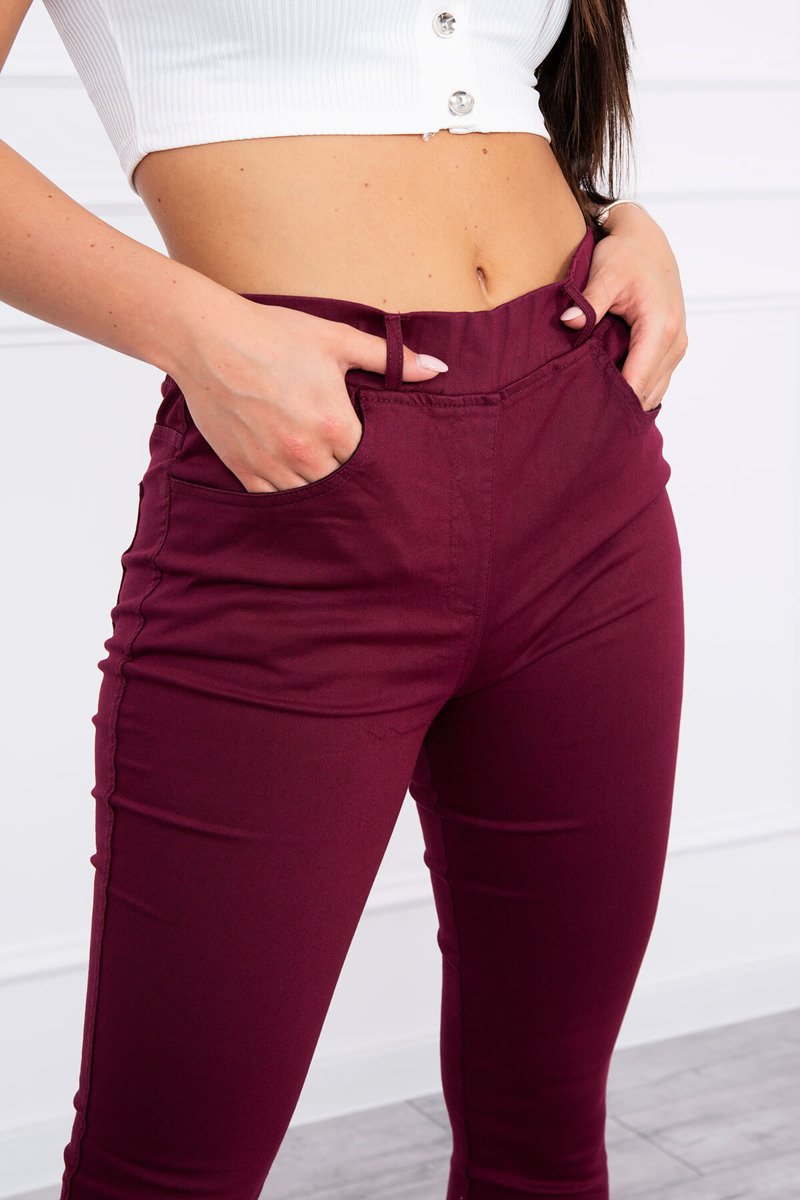 Blugi Skinny Cu Buzunare In Spate Blugi Skinny Cu Buzunare In Spate