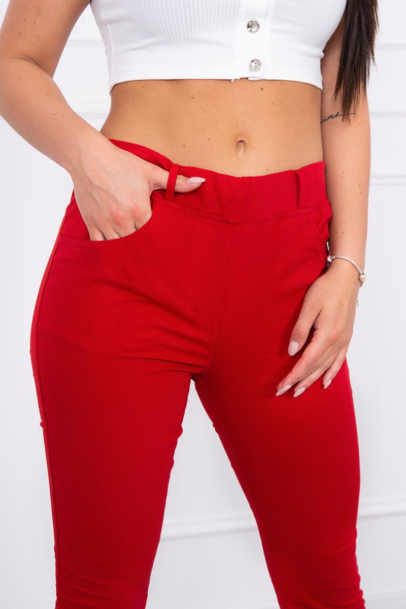 Blugi Skinny Cu Buzunare In Spate Blugi Skinny Cu Buzunare In Spate