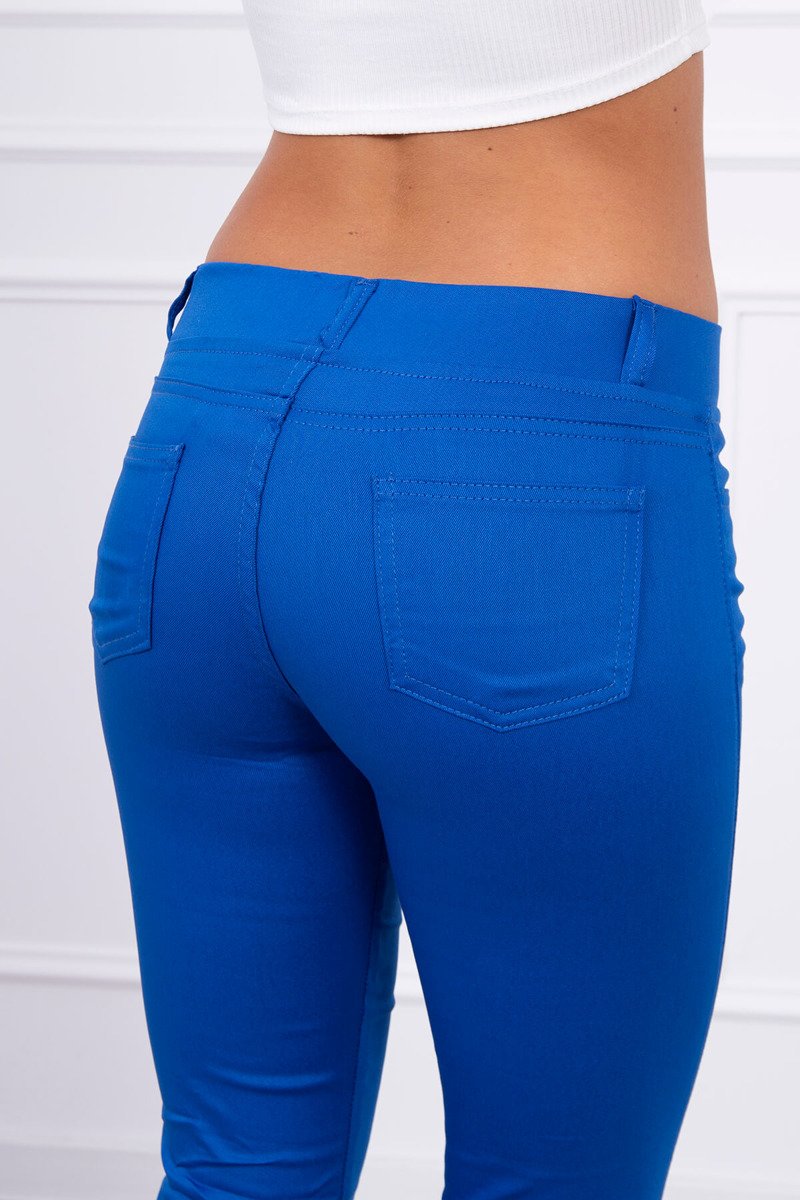 Blugi Skinny Cu Buzunare In Spate Blugi Skinny Cu Buzunare In Spate