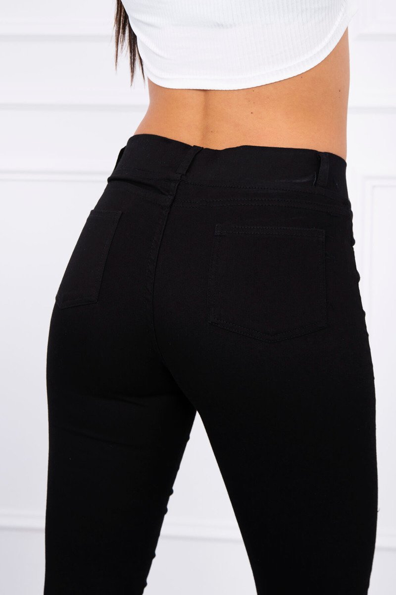 Blugi Skinny Cu Buzunare In Spate Blugi Skinny Cu Buzunare In Spate