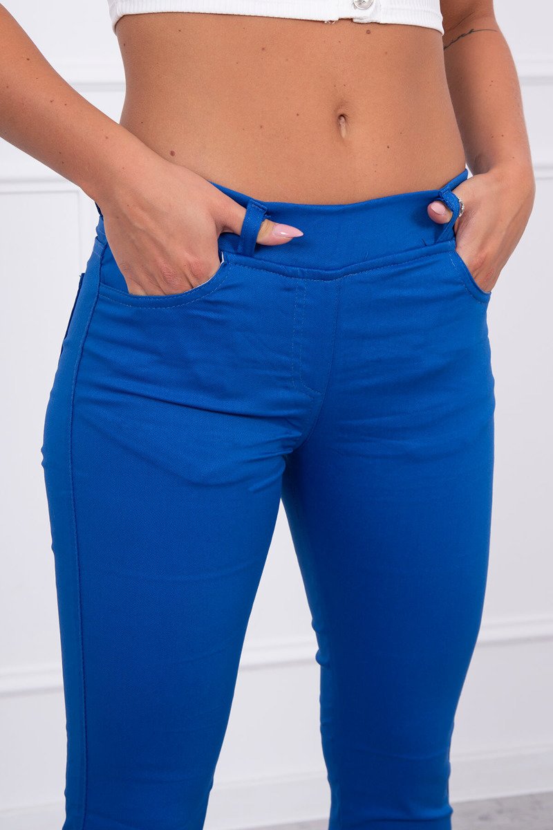 Blugi Skinny Cu Buzunare In Spate Blugi Skinny Cu Buzunare In Spate