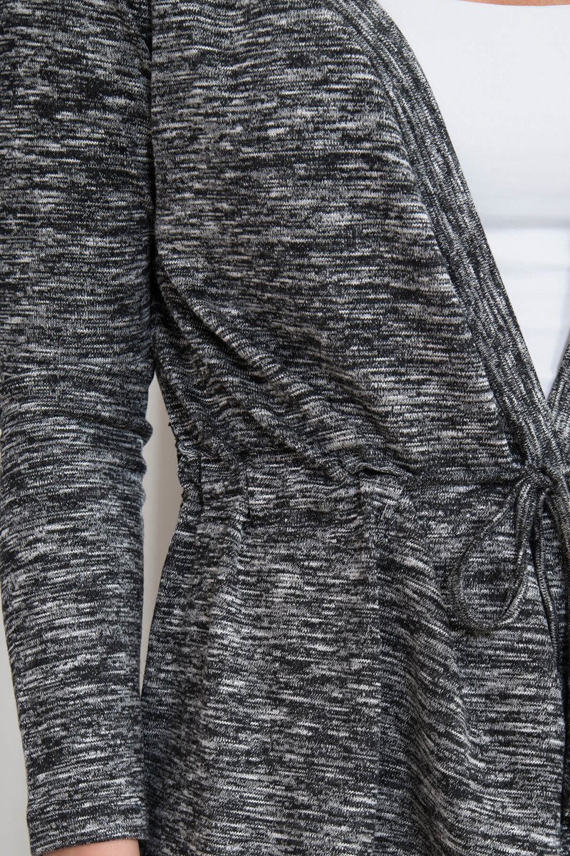 Cardigan Tricotat Cu şnur în Talie Cardigan Tricotat Cu şnur în Talie