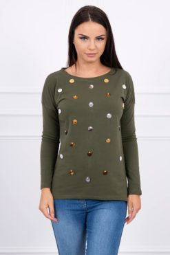 Bluză Cu Paiete Aplicate