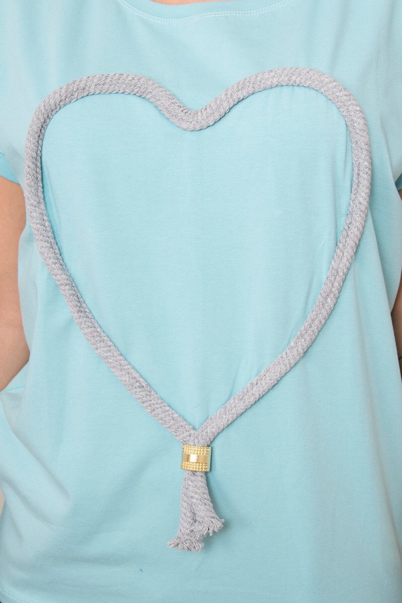 Tricou Cu Inimă Mare Tricou Cu Inimă Mare