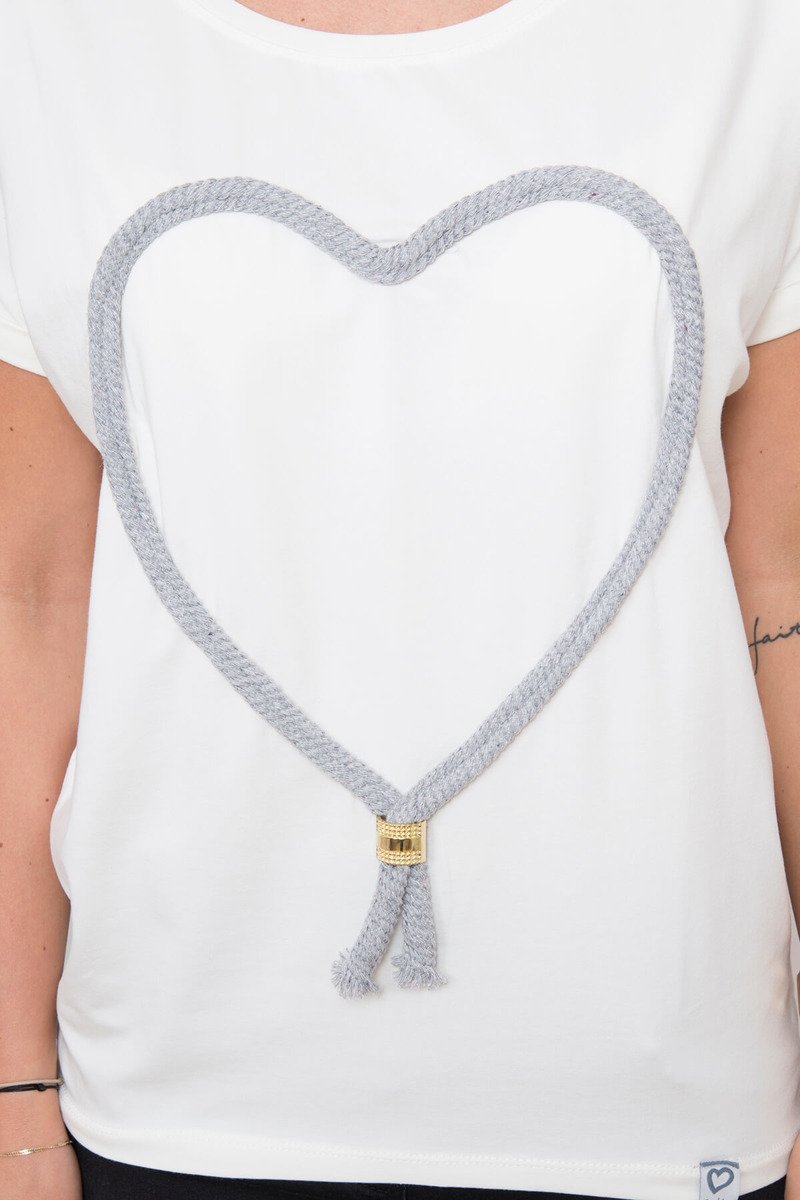 Tricou Cu Inimă Mare Tricou Cu Inimă Mare