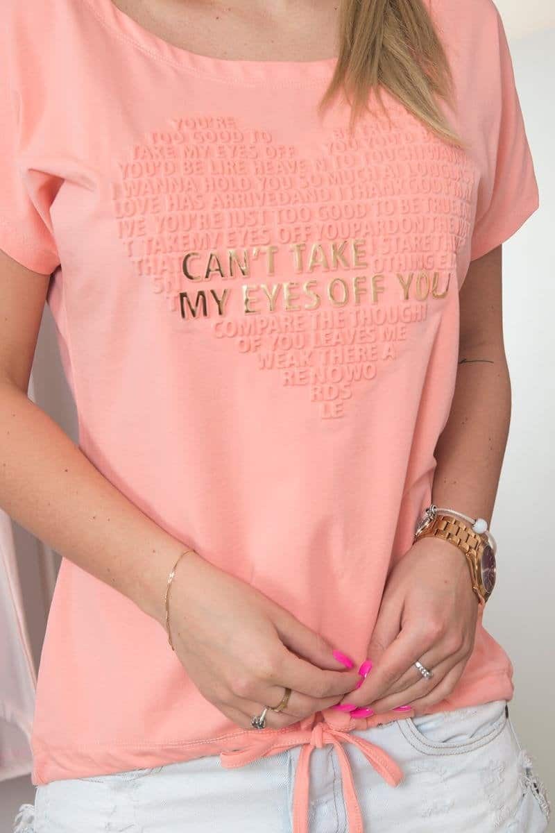 Tricou Cu Inscripții Aurii Tricou Cu Inscripții Aurii