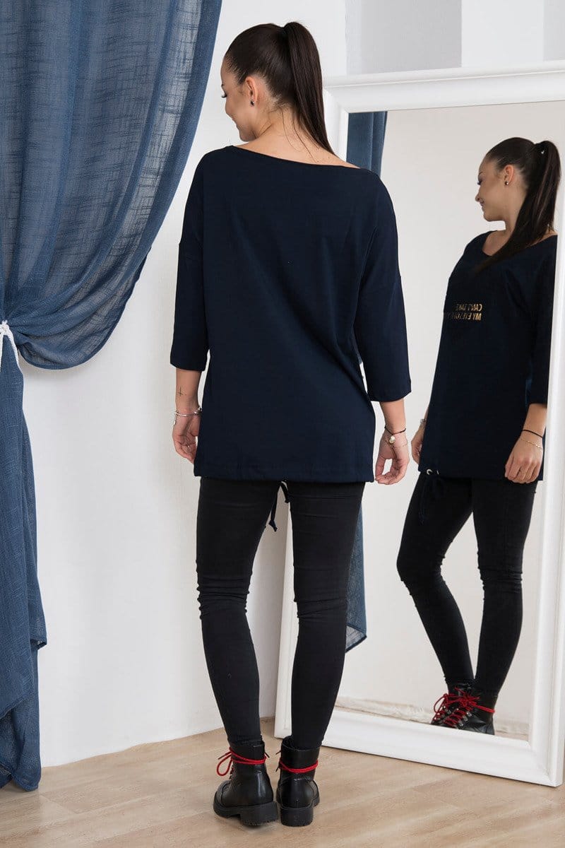 Bluză Cu Inscripţii Aurii Bluză Cu Inscripţii Aurii