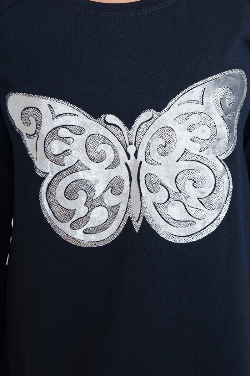 Bluză Lungă Cu Fluture Bluză Lungă Cu Fluture