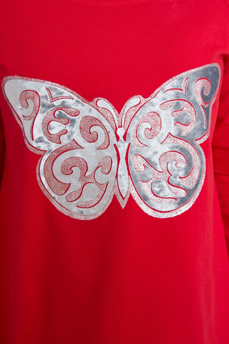 Bluză Lungă Cu Fluture Bluză Lungă Cu Fluture