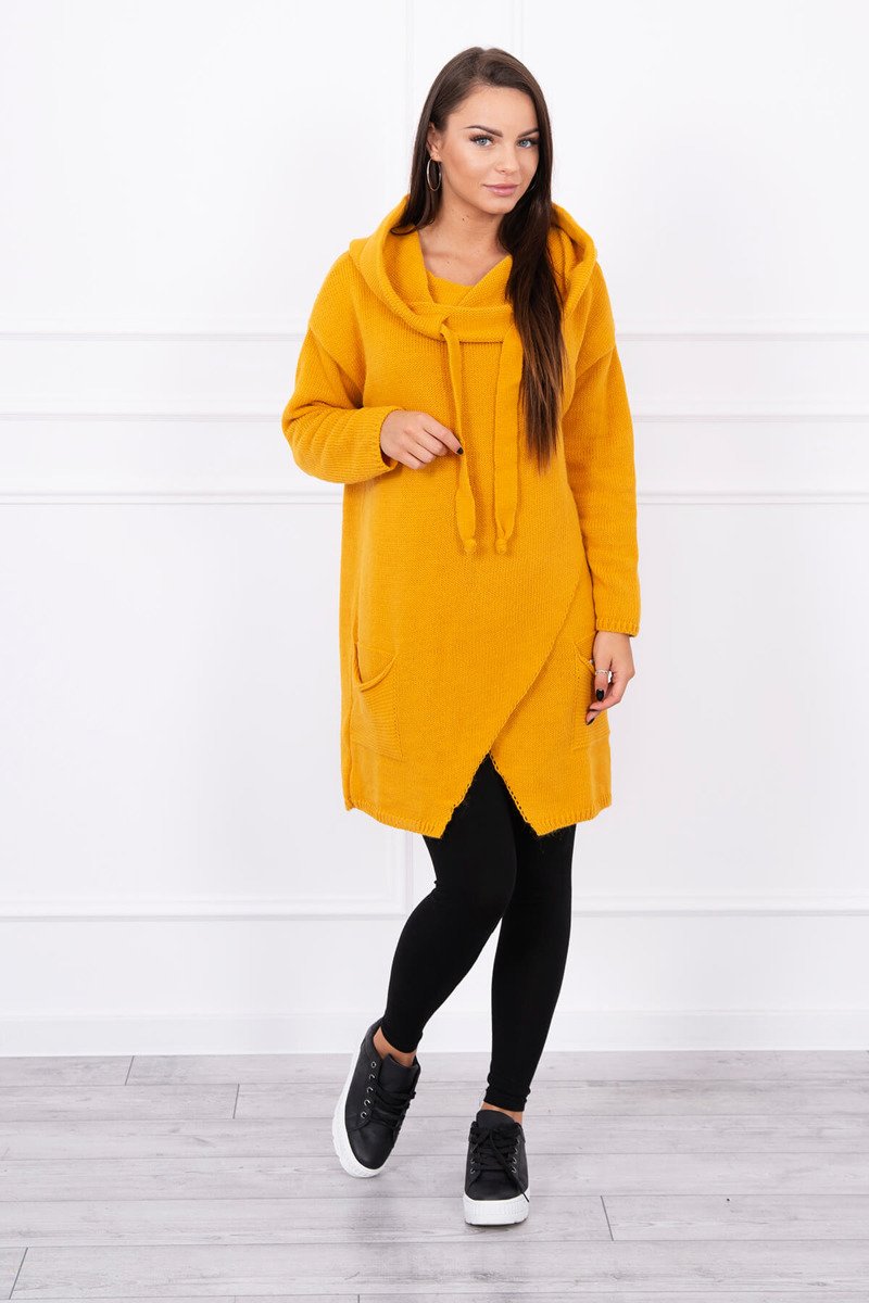 Pulover Marta Tip Hanorac Mustar Pulover Marta Tip Hanorac Mustar