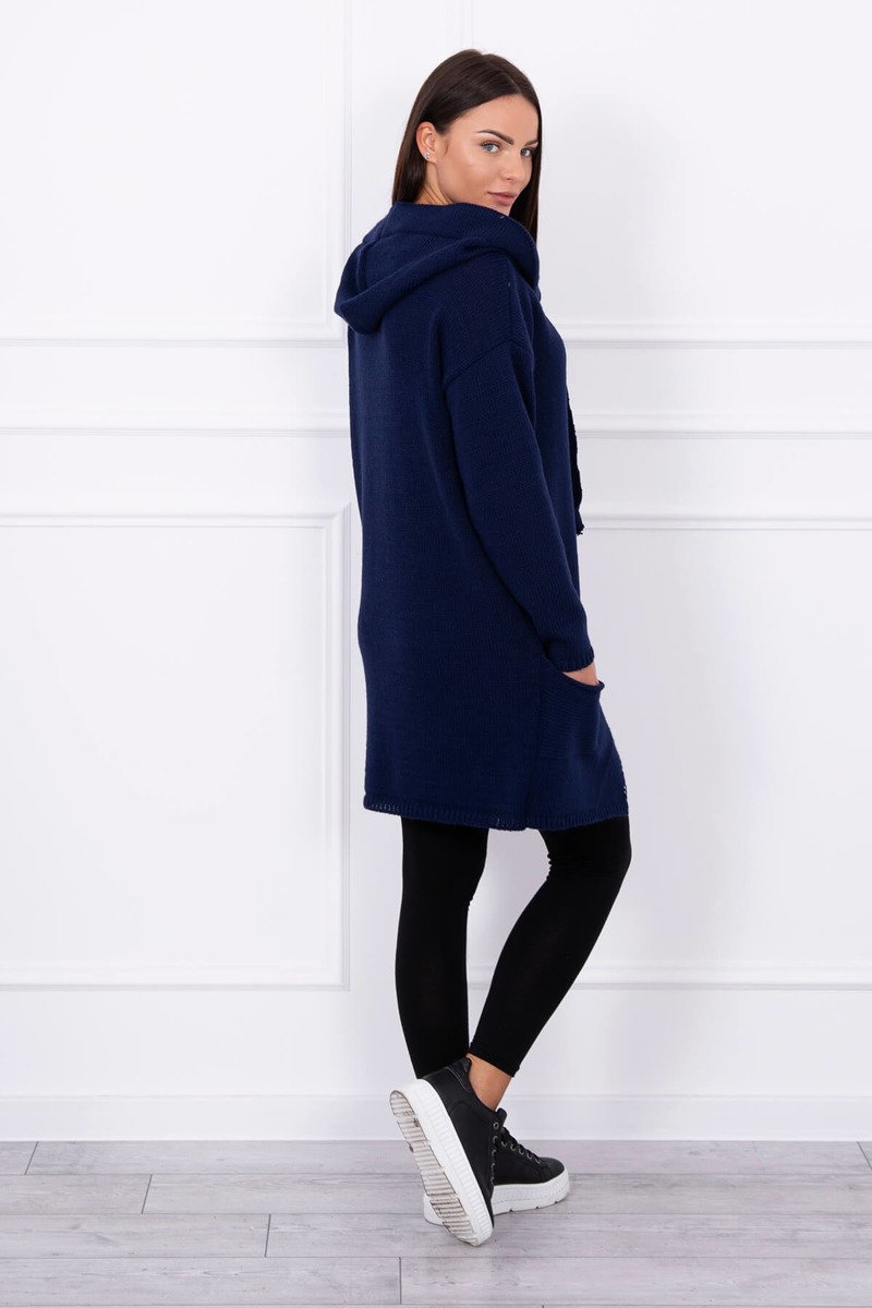 Pulover Marta Tip Hanorac Navy Blue Pulover Marta Tip Hanorac Navy Blue