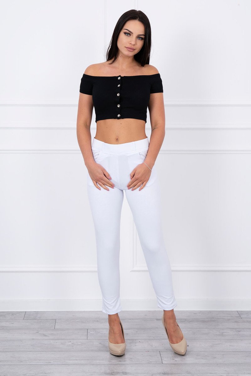Pantaloni Simpli Din Bumbac Pantaloni Simpli Din Bumbac
