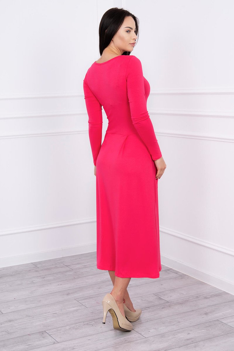 Rochie Cu Decolteu Rotund și Buzunare Rochie Cu Decolteu Rotund și Buzunare