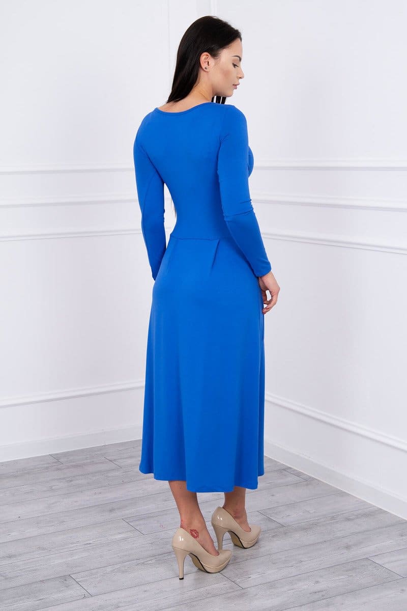 Rochie Cu Decolteu Rotund și Buzunare Rochie Cu Decolteu Rotund și Buzunare